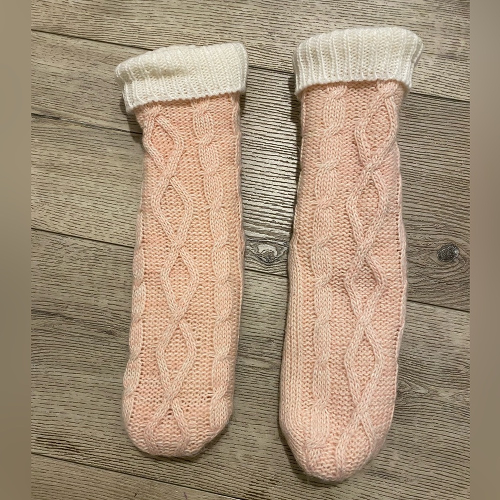 Long fuzzy socks